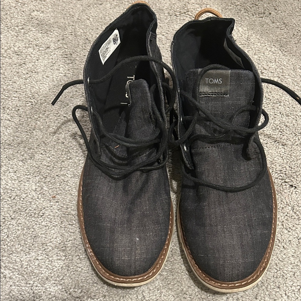 TOMS Men's Black Denim Sneakers